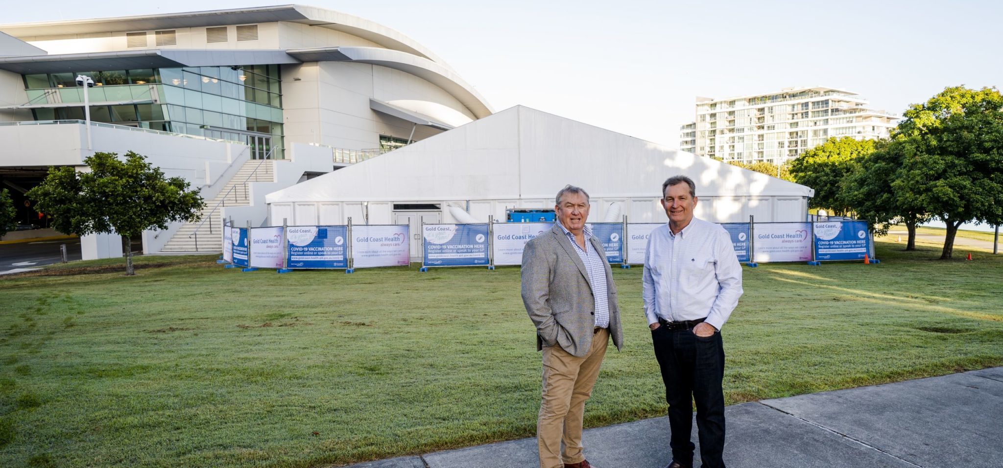 Moreton Hire duo celebrate 35 years