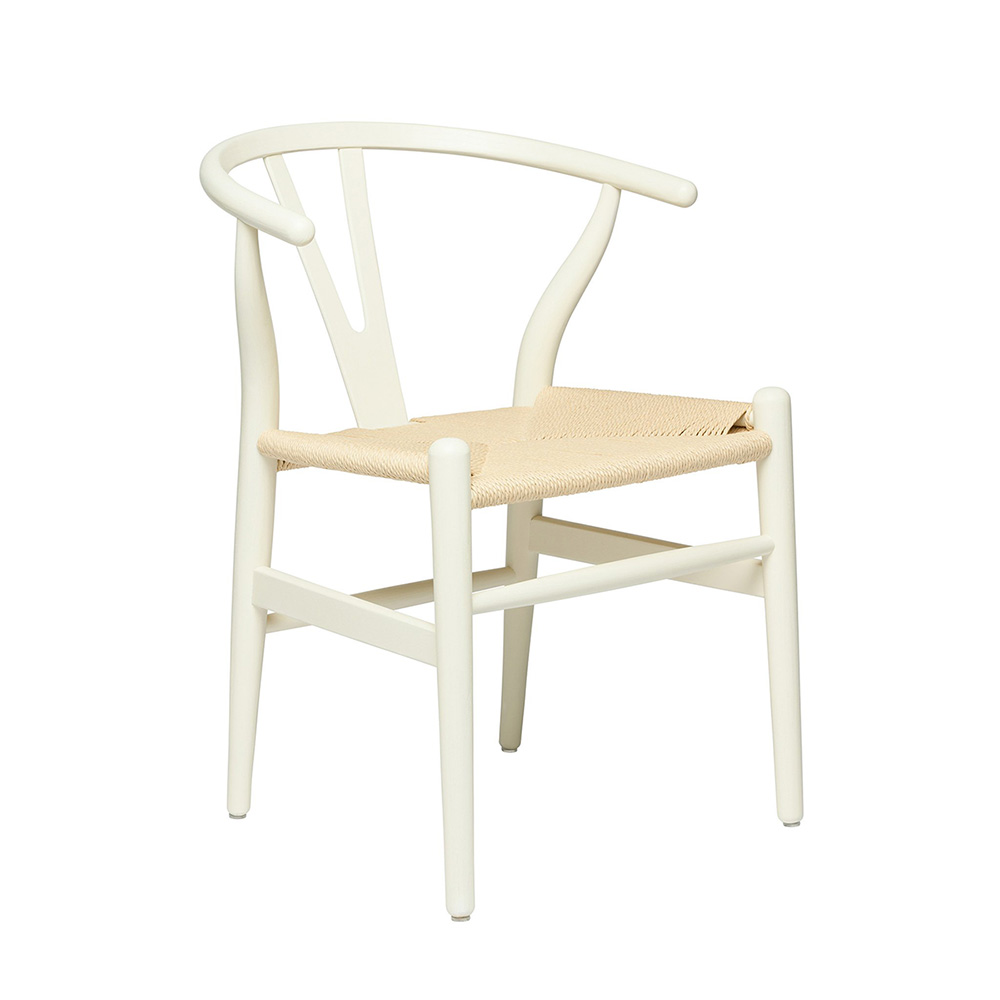 Wishbone Chair White Natural