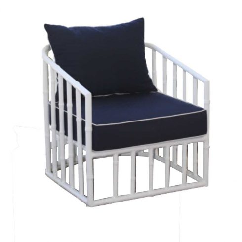 Tiffany Lounge One Seater Navy