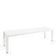 Adelle Slatted Bench White