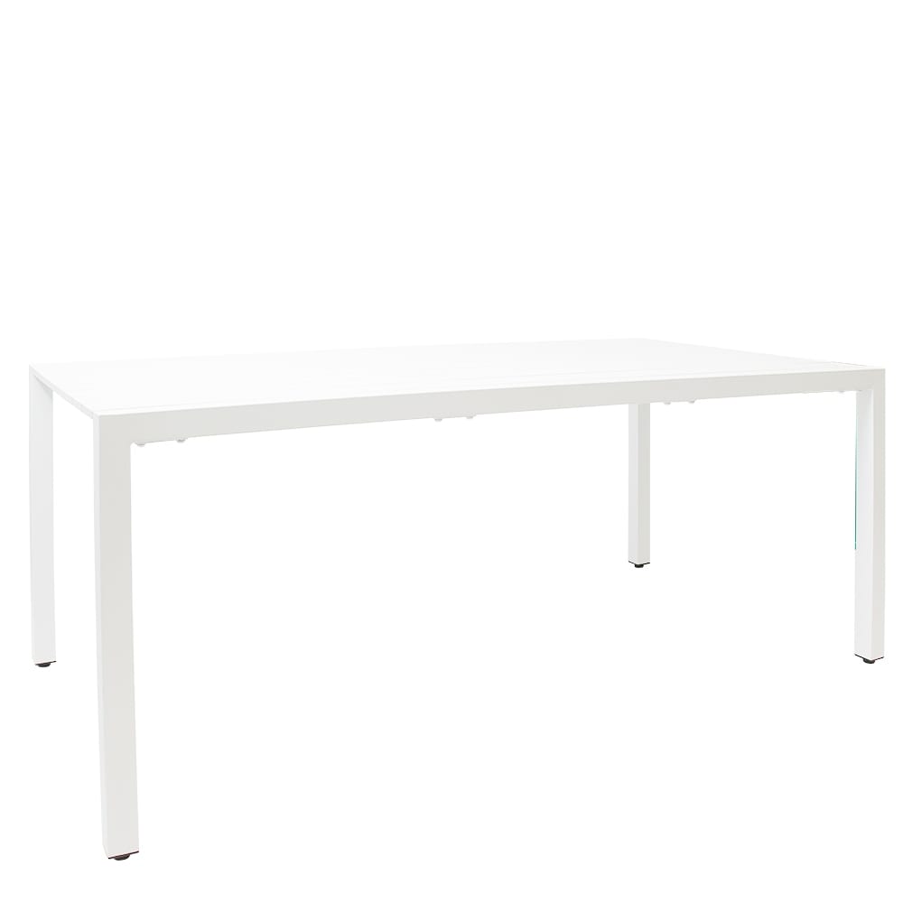 Adelle Slatted Table White