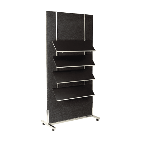 Sloping or Flat White Shelving with lip