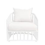 white tiffany armchair