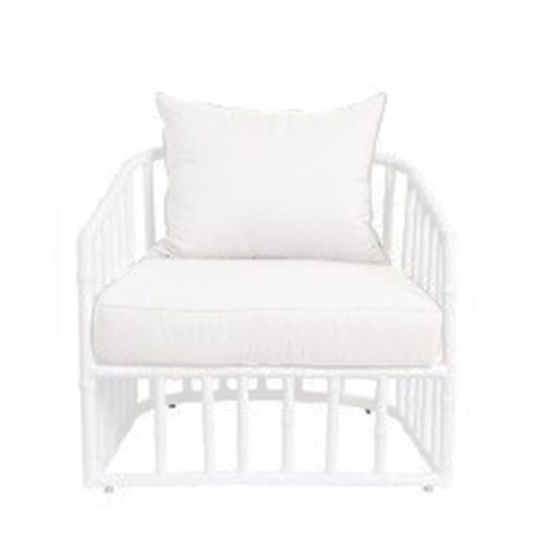 Tiffany Lounge One Seater White