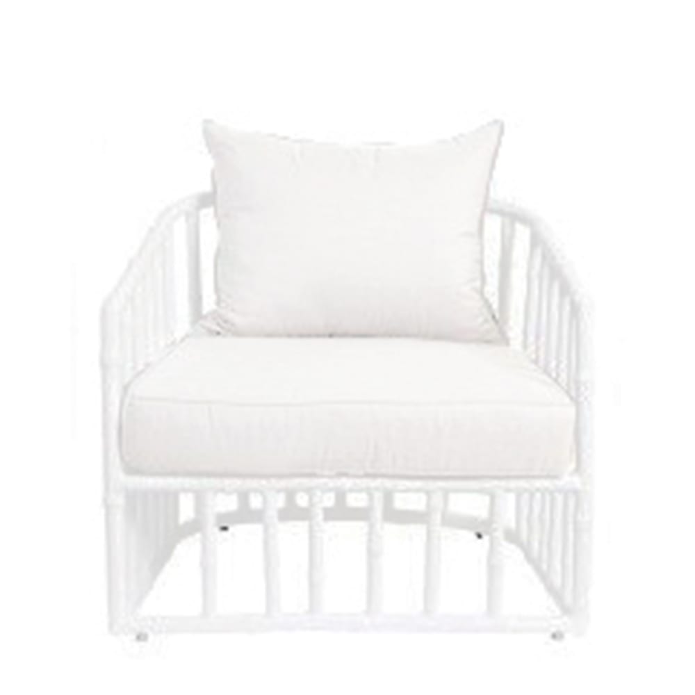 Tiffany Lounge One Seater White