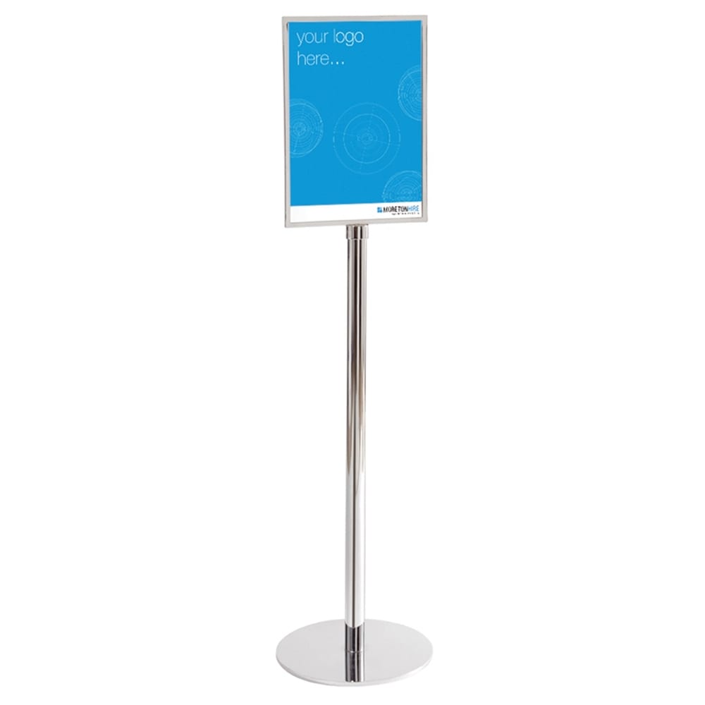 A3 Stainless Steel Directional Sign