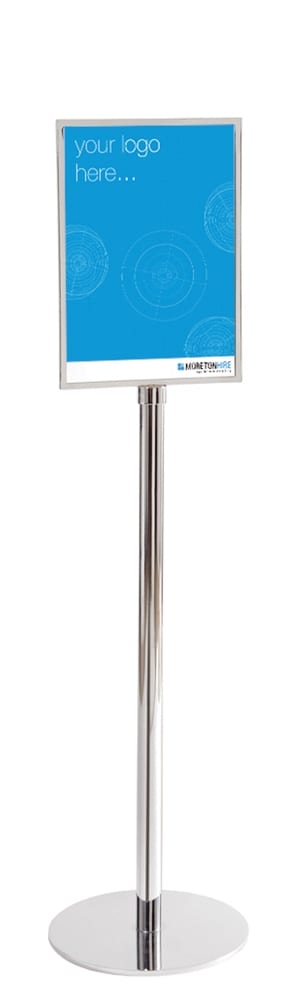 A3 Stainless Steel Directional Sign