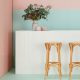 Timber Slatted Bar White