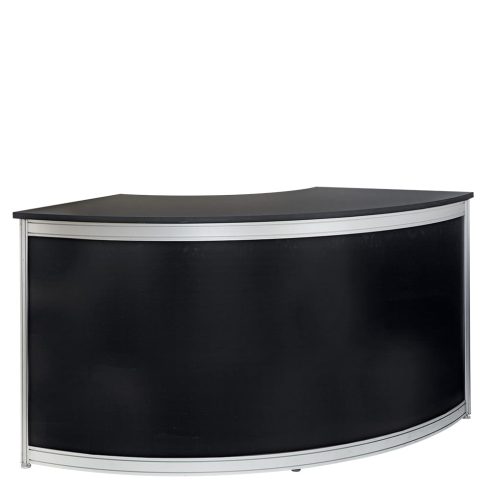 Curved Registration Counter Large Black - Kit