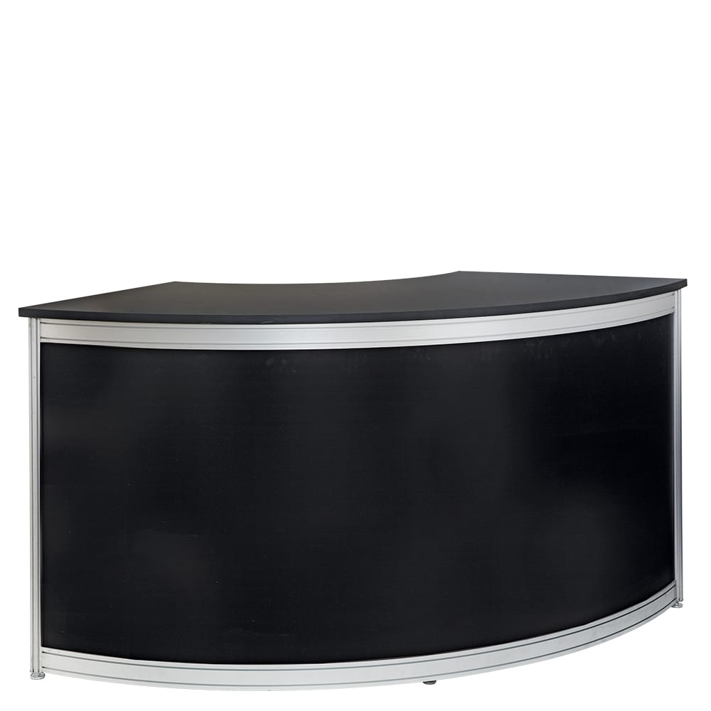 Curved Registration Counter Large Black - Kit