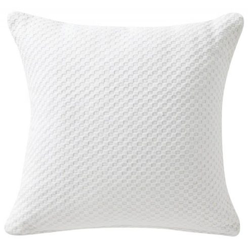 Simplicity White Textured Cushion