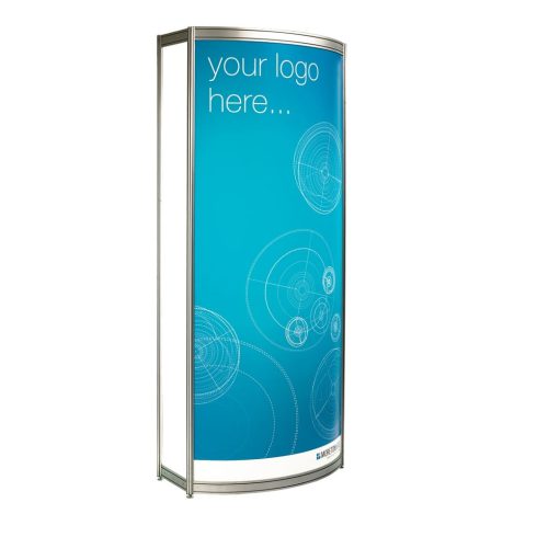Freestanding Curved Backlit Sign