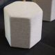 Lucca Hexagonal Ottoman Light Grey
