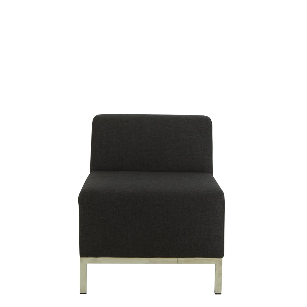 Lucca One Seater Lounge Charcoal