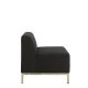 Lucca One Seater Lounge Charcoal