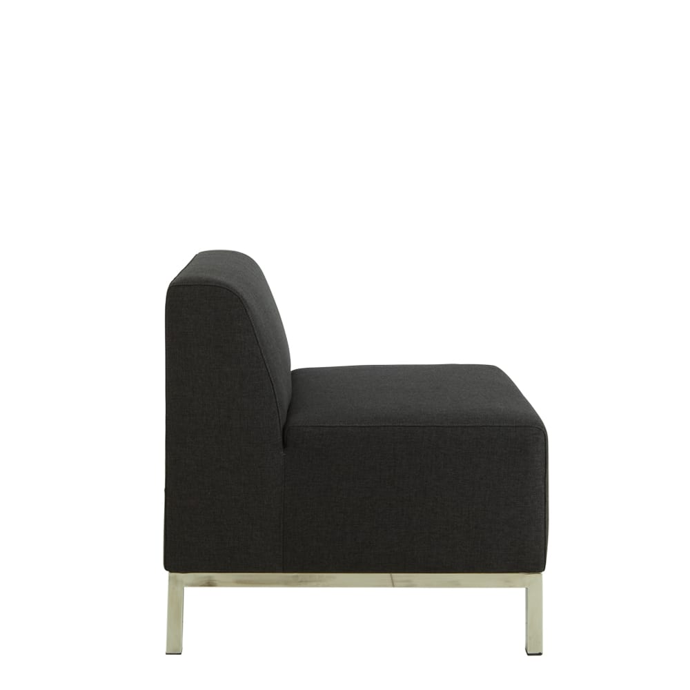Lucca One Seater Lounge Charcoal