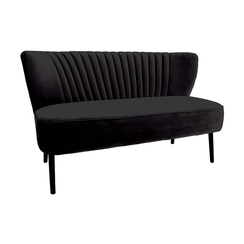 Mollie Lounge Two Seater Black