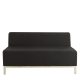 Lucca Two Seater Lounge Charcoal