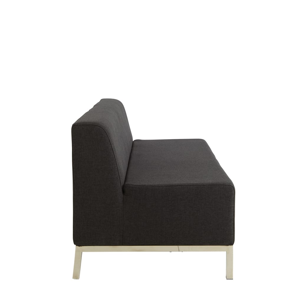 Lucca Two Seater Lounge Charcoal
