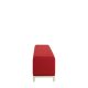 Lucca Bench Seat Red