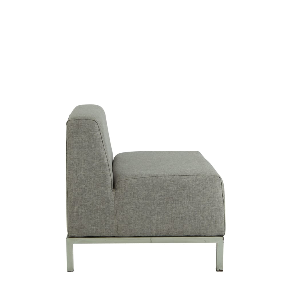Lucca One Seater Lounge Light Grey