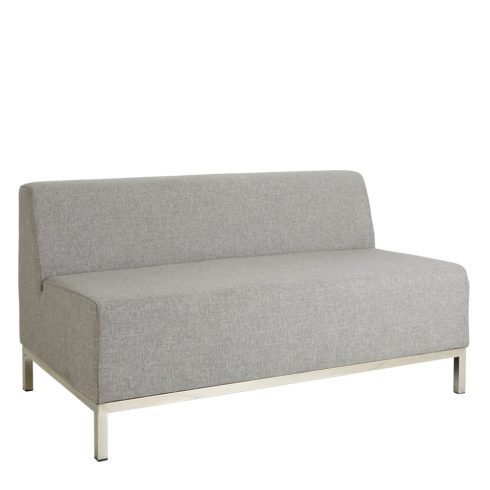 Lucca Two Seater Lounge Light Grey