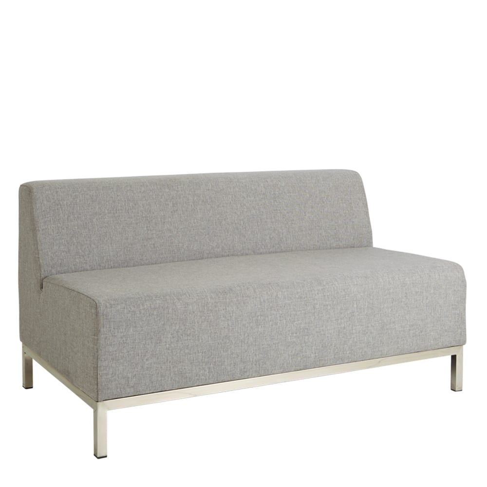 Lucca Two Seater Lounge Light Grey