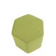 Lucca Hexagonal Ottoman Green