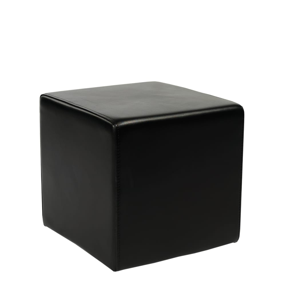 Cube Ottoman Black