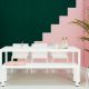 Adelle Slatted Table White