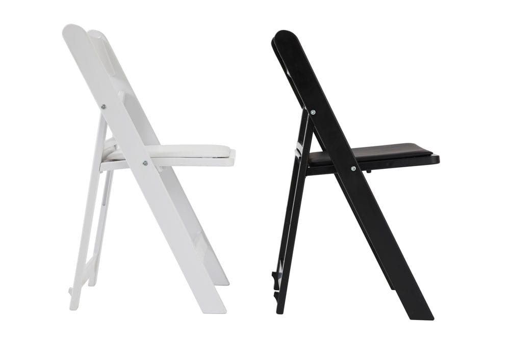 Folding Padded Chair Black