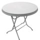 Folding Round Table White