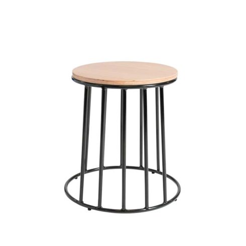 Apollo Side Table Black and Oak