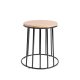 Apollo Side Table Black and Oak