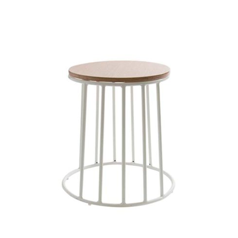 Apollo Side Table White and Oak