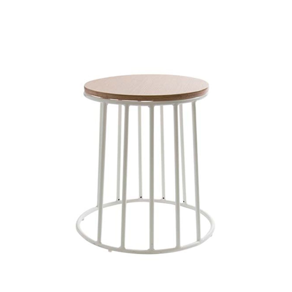 Apollo Side Table White and Oak