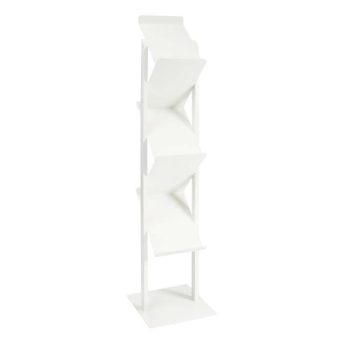Zig Zag Brochure Stand White