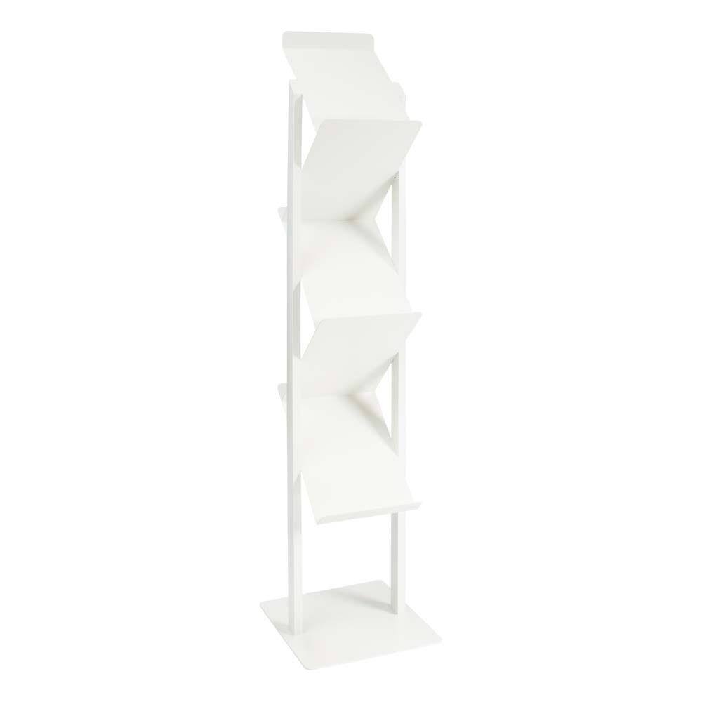 Zig Zag Brochure Stand White