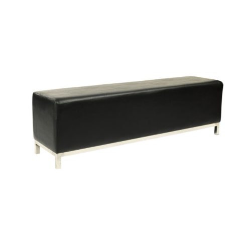Leatherette Bench Seat Black