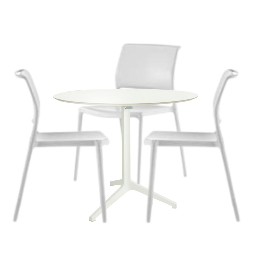 Ypsilon Round Meeting Table White