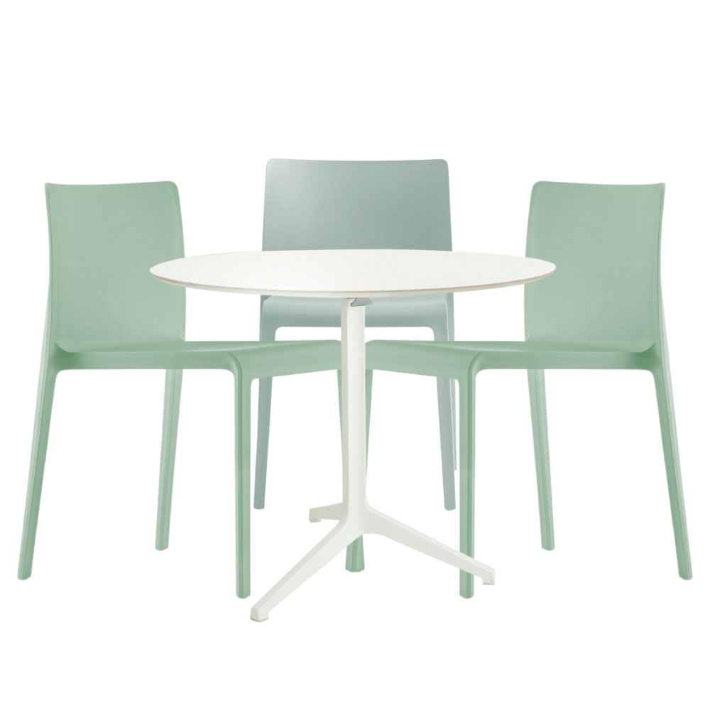 Ypsilon Round Meeting Table White