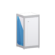 Syma Display Plinth with Door White