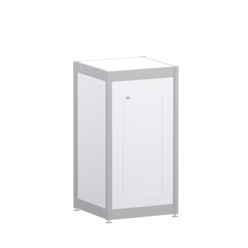 Syma Display Plinth with Door White