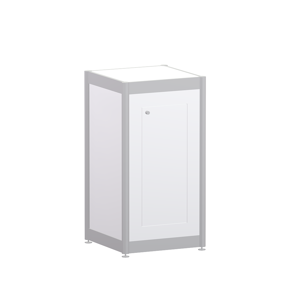 Syma Display Plinth with Door White
