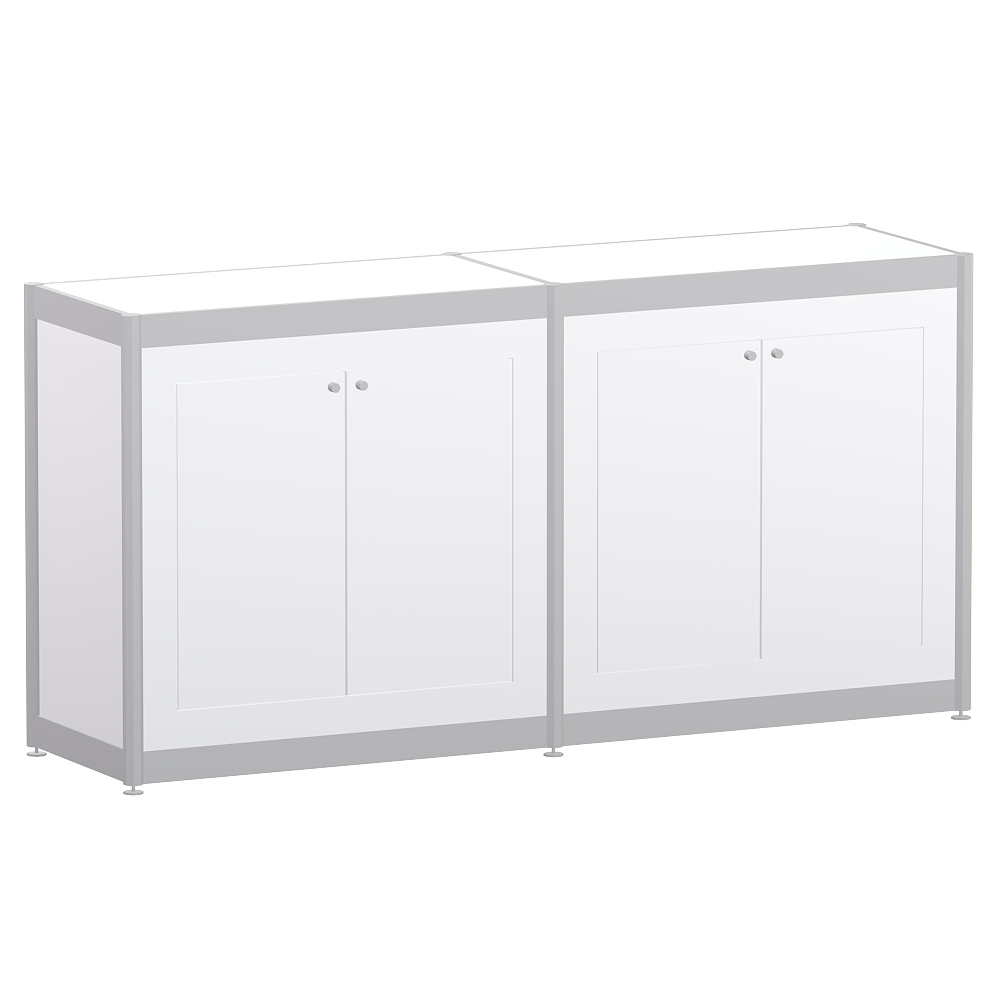 Syma Expo Double Cupboard White
